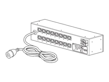 APC Rack PDU, Switched, 2U, 32A, 230V, (16x) C13, IEC 309 32A stekker 