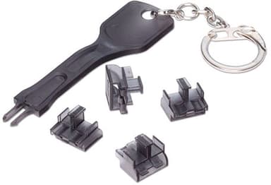 Direktronik Fiberlås LC 10-pack grå 
