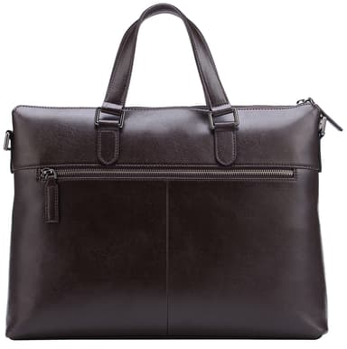 Cirafon Leather Elegant Classic Datorväska 15" Äkta läder Brun