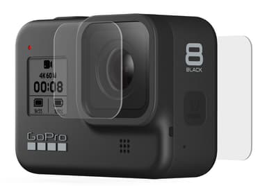 Gopro Tempered Glass Lens + Screen Protectors Hero8 Black 