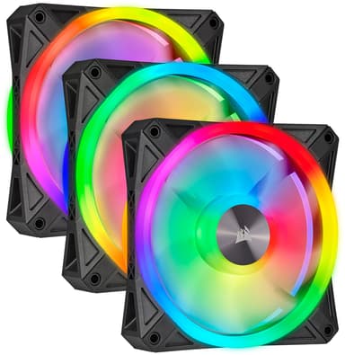 Corsair ICUE QL120 RGB Triple P Ventilator Wit Zwart