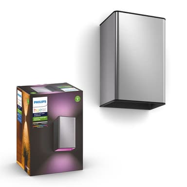Philips Hue Outdoor Resonate Wall Lantern 2X8w 24V, Inox 