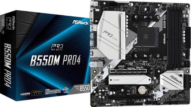 ASRock B550M Pro4 Socket AM4 micro ATX Moderkort