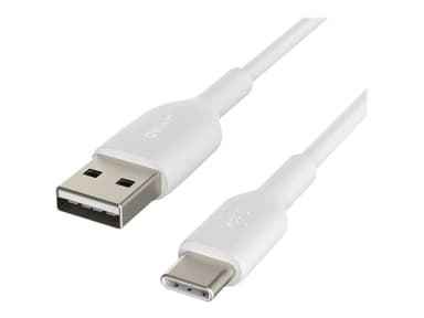 Belkin BoostCharge Cable 2m. USB A USB C Hvid