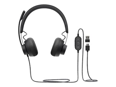 Logitech Zone Wired Stereo USB-C UC Grafiitti