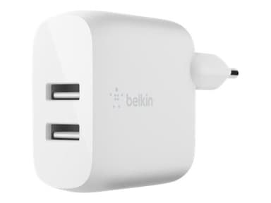 Belkin Dual Wall Charger 12W Valkoinen
