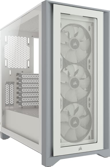 Corsair iCUE 4000X RGB Midi Tower Hvid