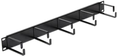 Delock 19" Cable Management Panel Black 