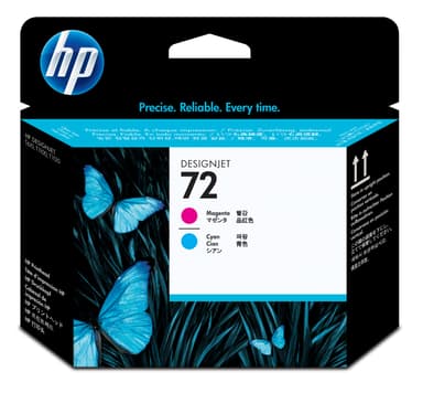 HP Skrivarhuvud No.72 Magenta & Cyan - T1100 