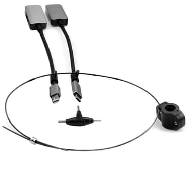 Prokord Video Adapter Kit Premium Minidp+USB-C HDMI Mini DisplayPort + USB Type-C Hopea, Musta