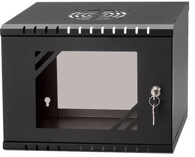 Direktronik Väggrack 10" 4U Glasdörr 