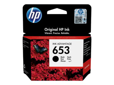 HP Inkt Zwart 653 - Dj 2776 