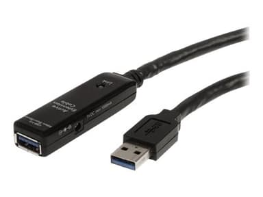 Startech 3m USB 3.0 Active Extension Cable 3m. USB A USB A Sort