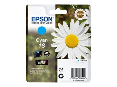 Epson Muste Syaani T1802 - XP-302 