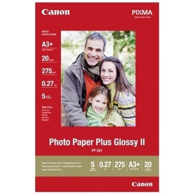 Canon Papper Photo+ Glossy II PP-201 A3 20-Ark 275g 