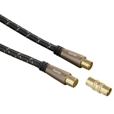 Hama ANTENNA CABLE 120DB 5m Bruin
