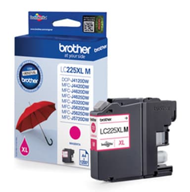 Brother Bläck Magenta LC225XLM 1,2K