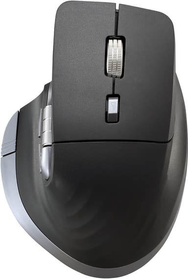 Voxicon Trådløs Mus Prime EX5 – Bluetooth & 2.4GHz, Ergonomisk & Støysvak Bluetooth + USB-A Mus Svart