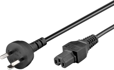 Microconnect Power Cord DK Edb To C15 1.8m Black 1.8m DK-EDB C15 Sort