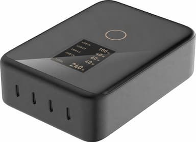 Cirafon Ladestasjon 240W USB-C med display Grå