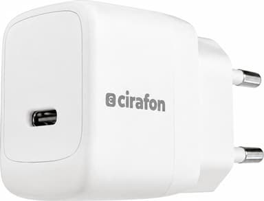 Cirafon Hurtiglader Micro 30W USB-C Hvit