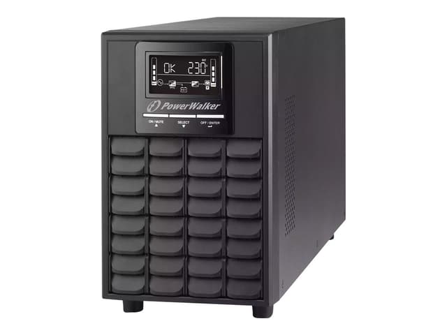 Powerwalker VFI 1500 CG PF1 strömskydd (UPS) Dubbelkonvertering (Online) 1,5 kVA 1500 W 4 AC-utgångar (10122109)