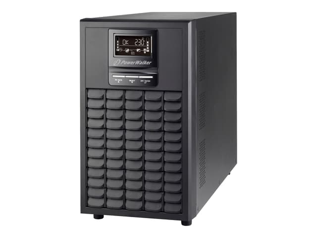 Powerwalker VFI 3000 CG PF1 strömskydd (UPS) Dubbelkonvertering (Online) 3 kVA 3000 W 9 AC-utgångar (10122111)