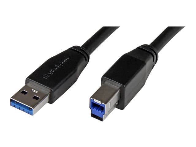Startech Usb 3.0 Active Usb-a Male To Usb-b Male 5m Black (USB3SAB5M)