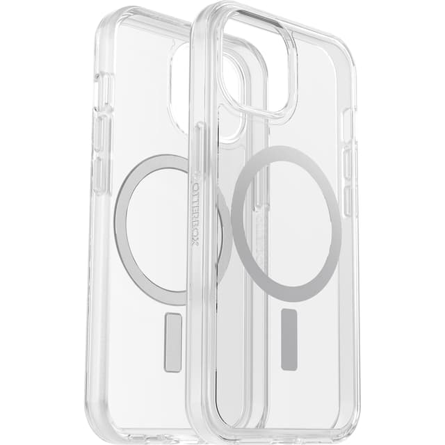 Otterbox Symmetry Clear Magsafe iPhone 13, iPhone 14, iPhone 15, iPhone 16e, iPhone 17e Läpinäkyvä
