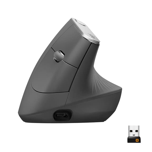 Logitech MX Vertical RF Wireless + Bluetooth Hiiri Grafiitti