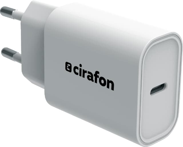 Cirafon Wall Charger 20W USB-C Vit