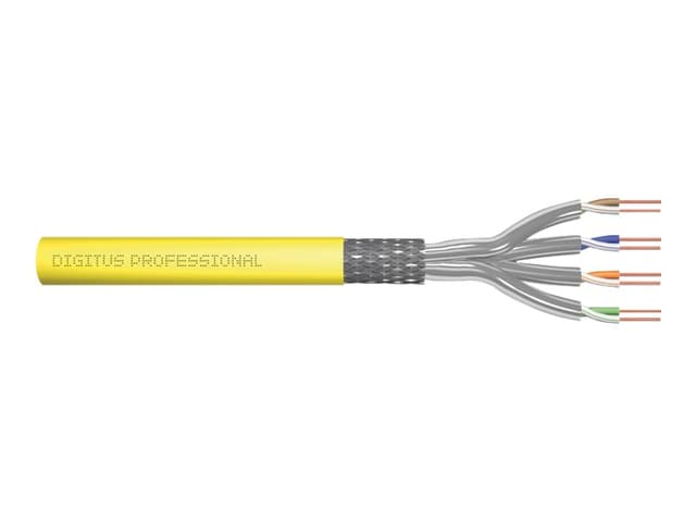 Digitus DK-1743-A-VH-1 nätverkskablar Gul 100 m Cat7a S/FTP (S-STP) Nej Cat 7A 100m Gul (DK-1743-A-VH-1)
