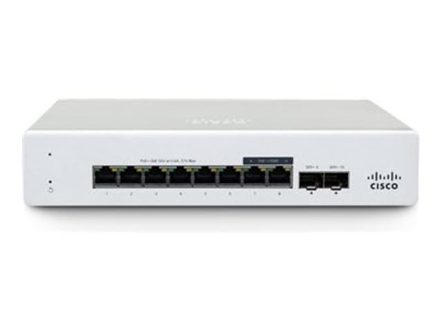 Cisco Meraki MS130-8X 8-Port Cloud Managed PoE 120W Switch (MS130-8X-HW)