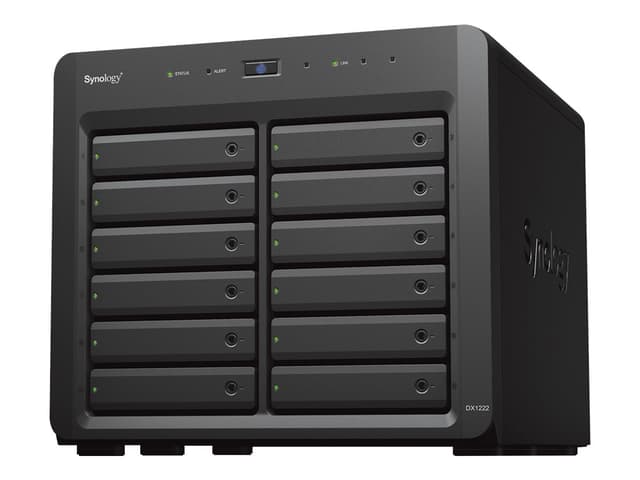 Synology DX1222 Hölje för lagringsenheter HDD- / SSD kabinett Svart 2.5/3.5" (DX1222)