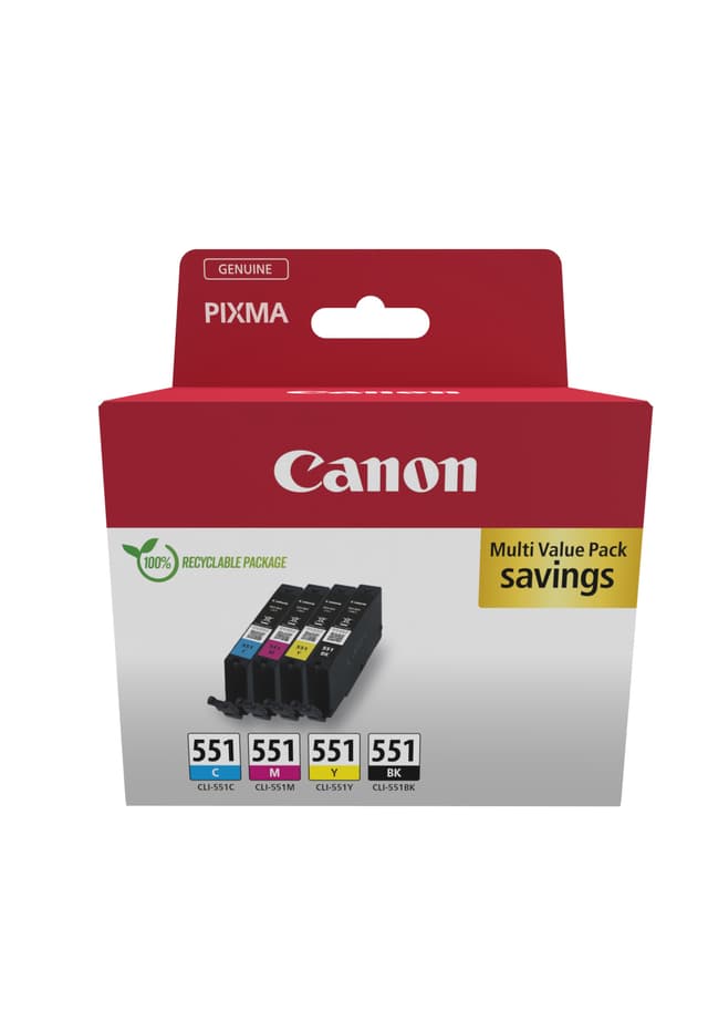 Canon 6509B016 bläckpatroner 4 styck Original Svart, Cyan, Magenta, Gul (6509B016)