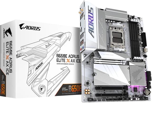 Gigabyte B650E Aorus Elite X Ax Ice AM5 ATX Moderkort (B650E AORUS ELITE X AX ICE)