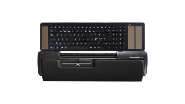 Mousetrapper Delta Extended & Type Keyboard - Kit USB-A Rullstav Svart (5020000074)