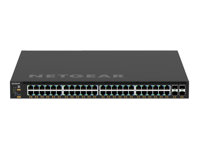 Netgear GSM4352 hanterad L3 Gigabit Ethernet (10/100/1000) Strömförsörjning via Ethernet (PoE) stöd 1U Svart (GSM4352-100NES)