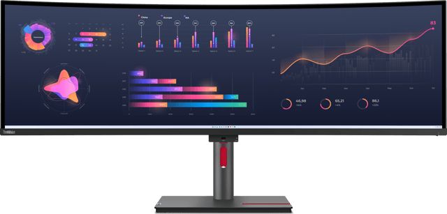 ThinkVision P49w-30 Curved 49" 5120 × 1440pixels IPS 32:9 60Hz (63DBRAT1EU)
