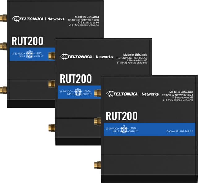 Teltonika RUT200 Industrial Wireless Router 3-pack (5020006745)