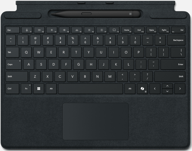 Microsoft Surface Pro 10/11 Type Cover + Slim Pen 2 Engels Zwart