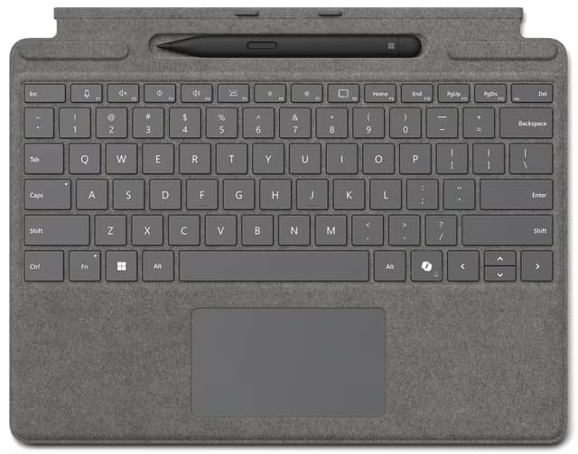 Microsoft Surface Pro 10/11 Type Cover + Slim Pen 2 Engels Platina