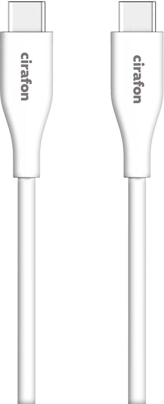 Cirafon Sync/charge Silcon Cable 1m USB-C USB-C Wit