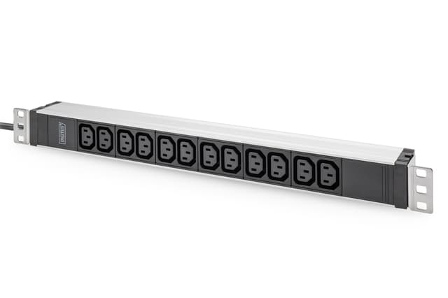 Digitus Strömuttag Med Aluminiumprofil 12xC13 16A 2m Kabel CEE 7/7 (DN-95426)