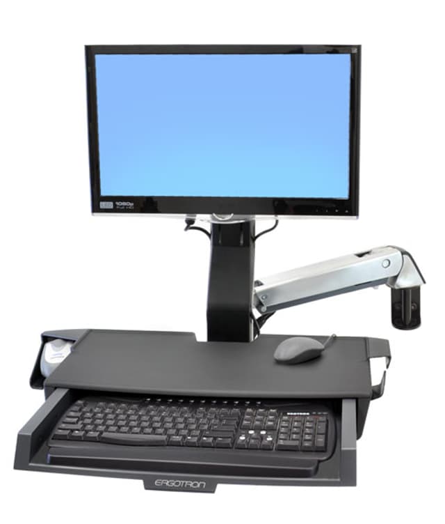 Ergotron StyleView Sit-Stand Combo Arm with Worksurface (45-260-026)