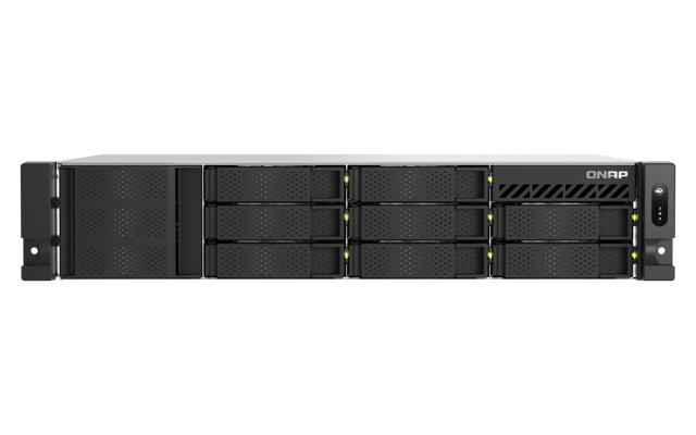 QNAP TS-855EU-8G NAS- & lagringsservrar Rack (2U) Intel Atom® C5125 8 GB DDR4 QuTS hero Svart (TS-855eU-8G)