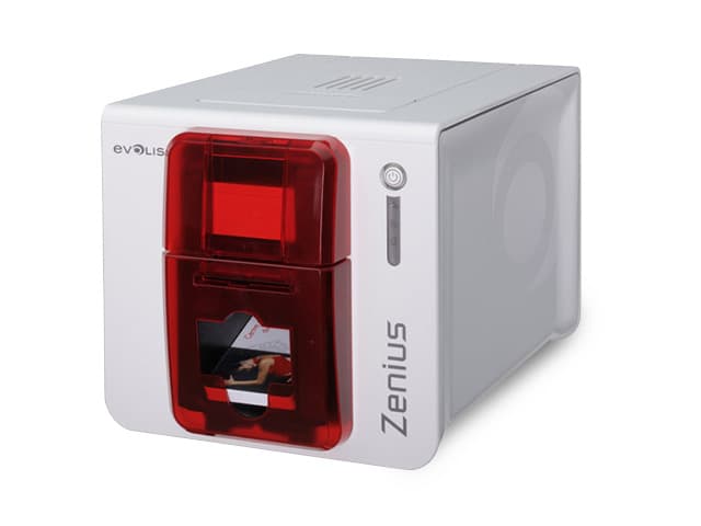 Evolis Zenius Expert USB/Eth Röd Front (ZN1H0000RS)