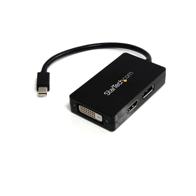 Startech Travel A/V adapter 0.15m Mini DisplayPort DisplayPort, DVI-D, HDMI Svart (MDP2DPDVHD)