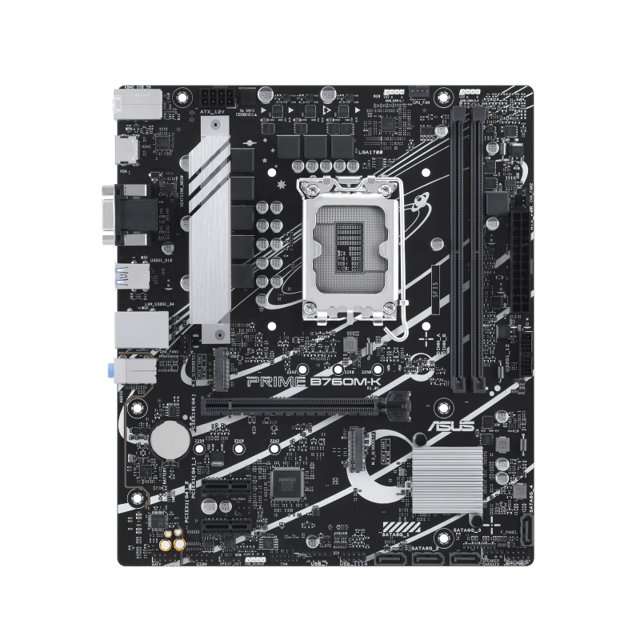 ASUS PRIME B760M-K Intel B760 LGA 1700 micro ATX LGA 1700 Micro-ATX Moderkort