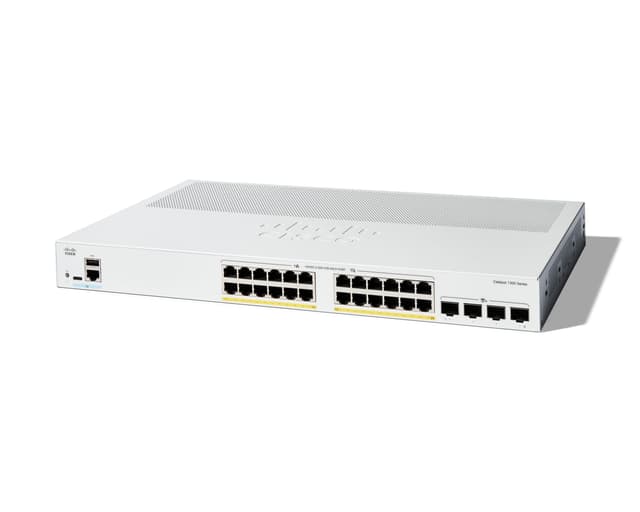 Cisco Catalyst C1300 Managed 24x1GbE 4x10GbE SFP+ PoE 195W Switch (C1300-24P-4X)